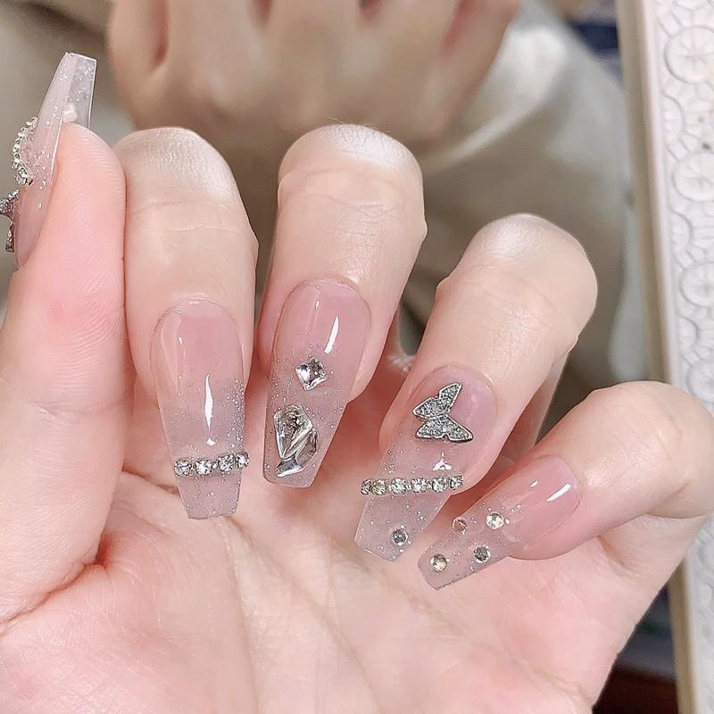 Nail Phototherapy Handmade Patch Metal Butterfly Explosion Flash Detachable