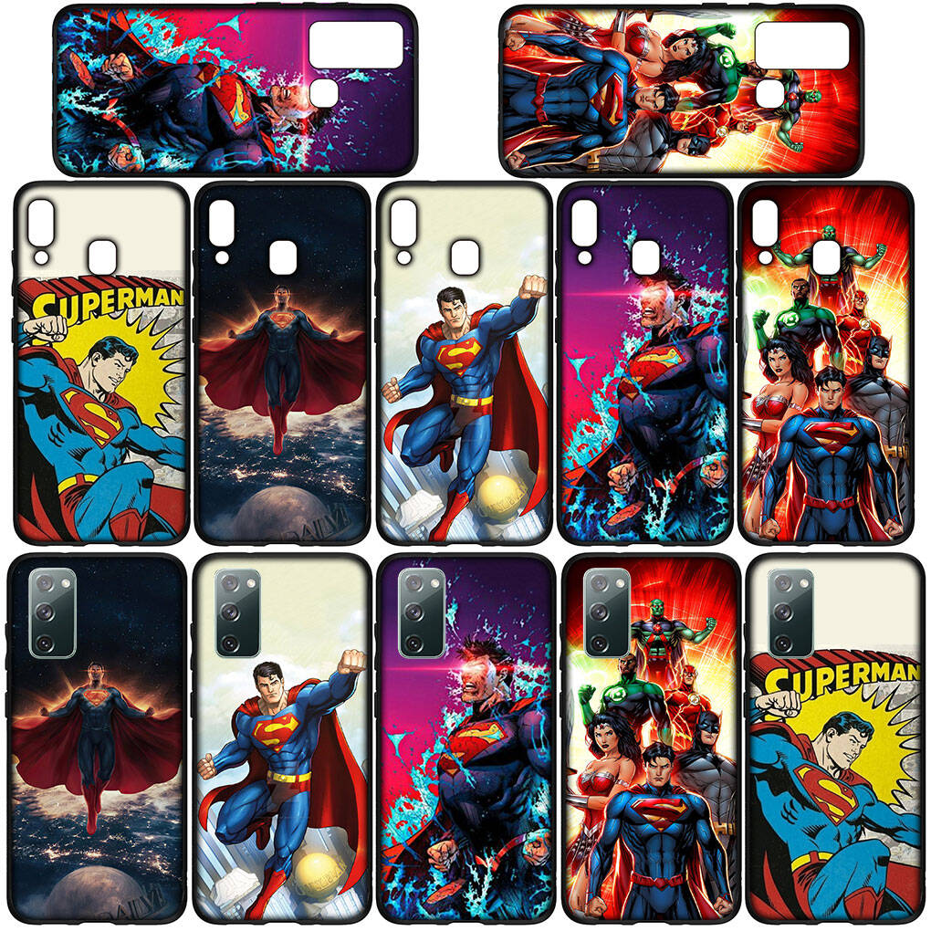 for Samsung Galaxy S25 S24 S23 S22 Ultra FE Plus A17 A37 A57 A56 A55 A06 A16 A15 A36 A26 A35 A05 A25 A54 Phone Case Kawaii Supermans Man Super Hero