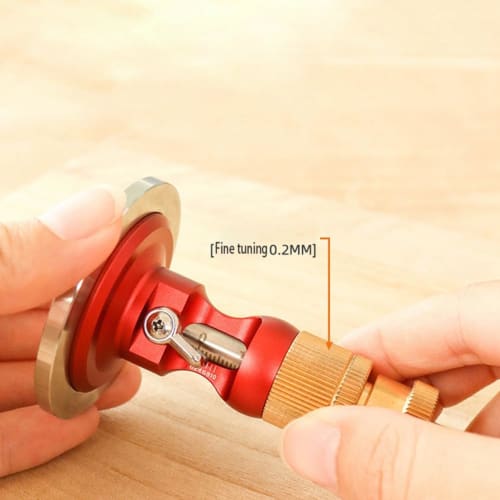 TAMOSH Brass European Style Marking Tool, High-Precision Carpenter Parallel Line Drawer, Tenon Marking Ruler, Durable