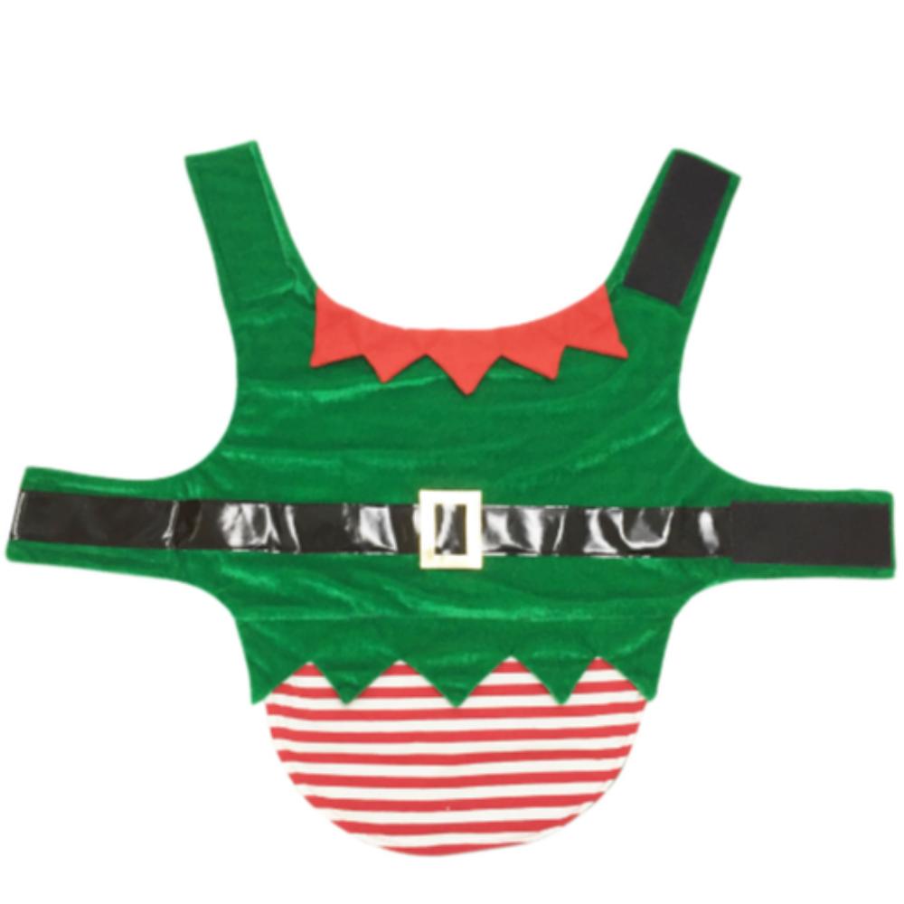 Green Elf Pet Cosplay Costumes Striped Comfortable Christmas Dog Clothes Lovely Pet Clothing Puppy Vest Coat