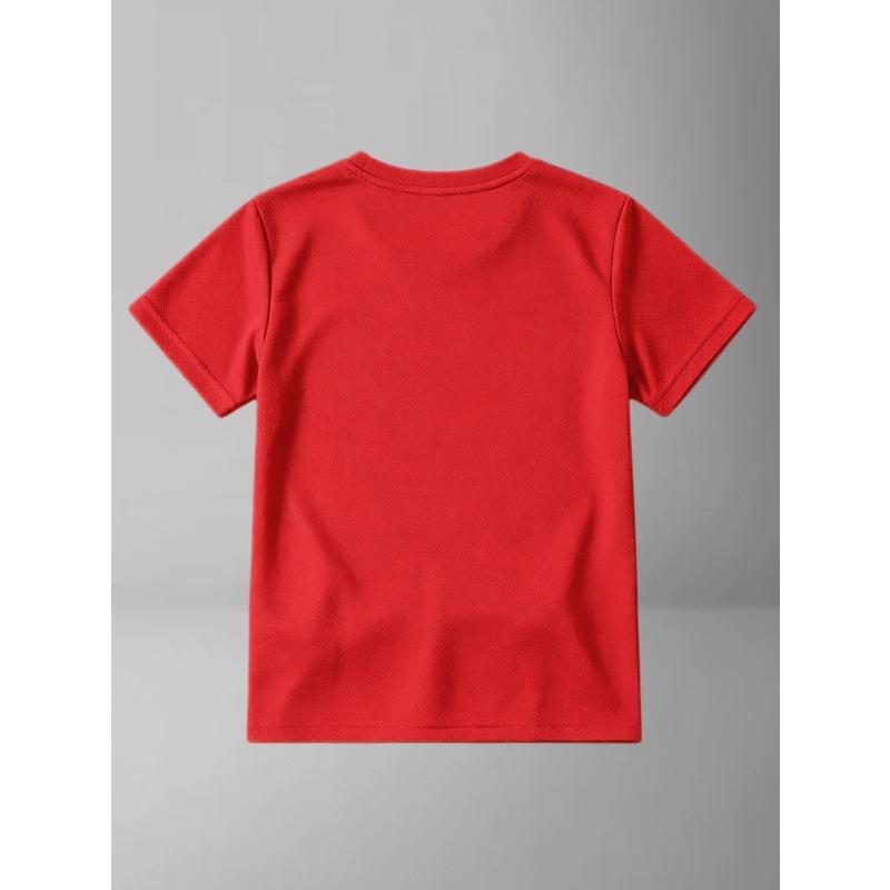 Europäische Größen Kinder Sommer Kurzarm T-Shirt, Cartoon Print Oberteil für Jungen, Mit Süßem Design, Geeignet für Ausflüge und den Alltag