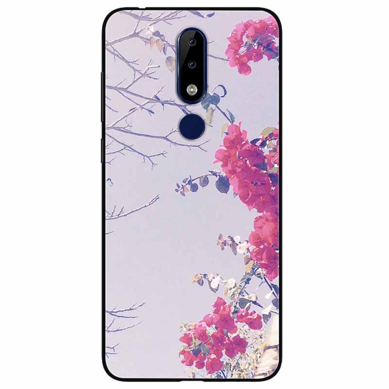 

For Nokia 5.1 Plus Case Soft Silicone Cartoon Fashion TPU Phone Cases for Nokia X5 Cover 5.1Plus Cute for NokiaX5 Protective Nokia X5