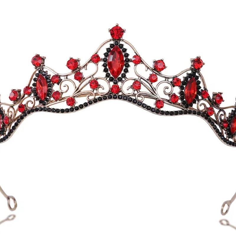 Baroque Crystal Tiaras And Crowns For Women Bride Rhinestone Prom Diadem Bridal Wedding Hair Accessories Jewelry Crown Tiara
