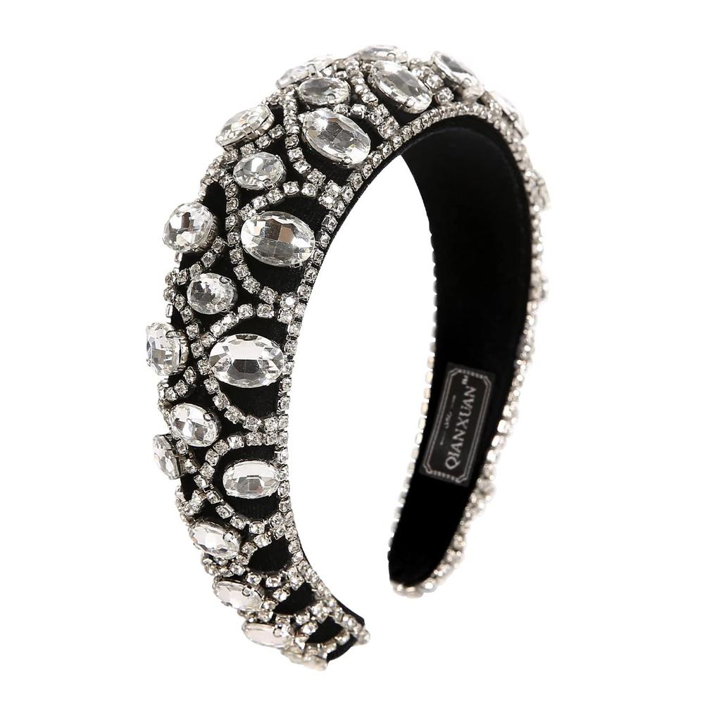 Barock Flanell handgemacht Strass Stirnband Amazon breiter Rand Schwamm Stirnband