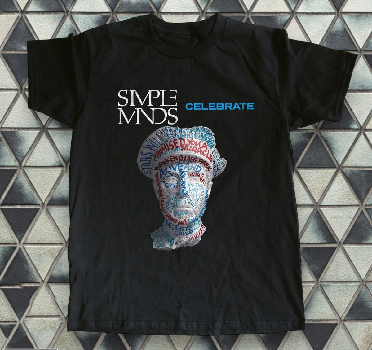 Simple Minds band black CELEBRATE T-shirt Unisex All sizes 2F623 XXXXL