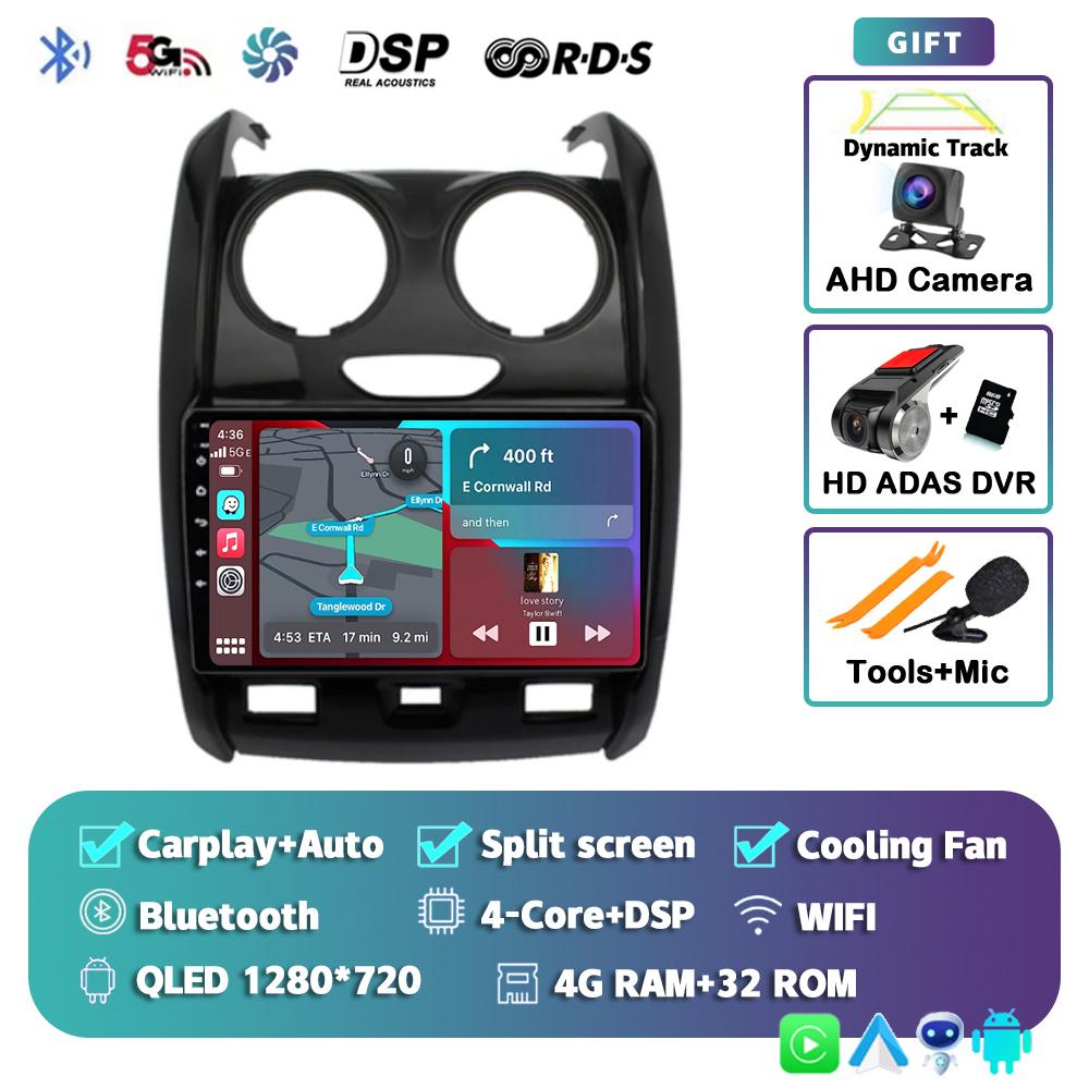 Android 14 Carplay 4G+WIFI for Renault Duster 2015 2016 2017 2018 2019 2020 DSP Car Radio Multimidia Video Player GPS Navigation