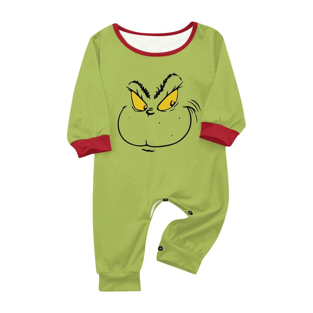 Parent-child Christmas Print Home Suit Long-sleeved Top And Pants