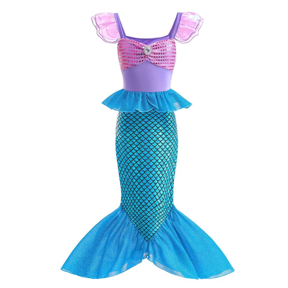 Girl Princess Dress Vestidos Charm Cosplay Costume Kids Birthday Party Halloween Disguise Clothes