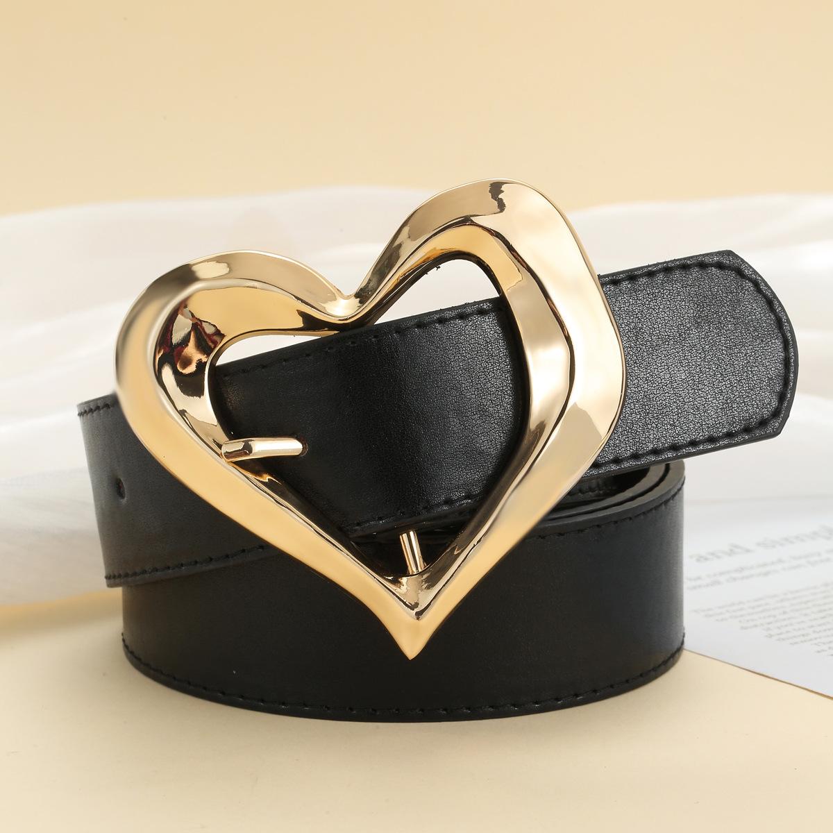 

Большая Любовь Пуговичная Головка Женский Широкий Пояс на Талию с Юбкой Брюками Простой Декоративный Пояс 112cm чёрный