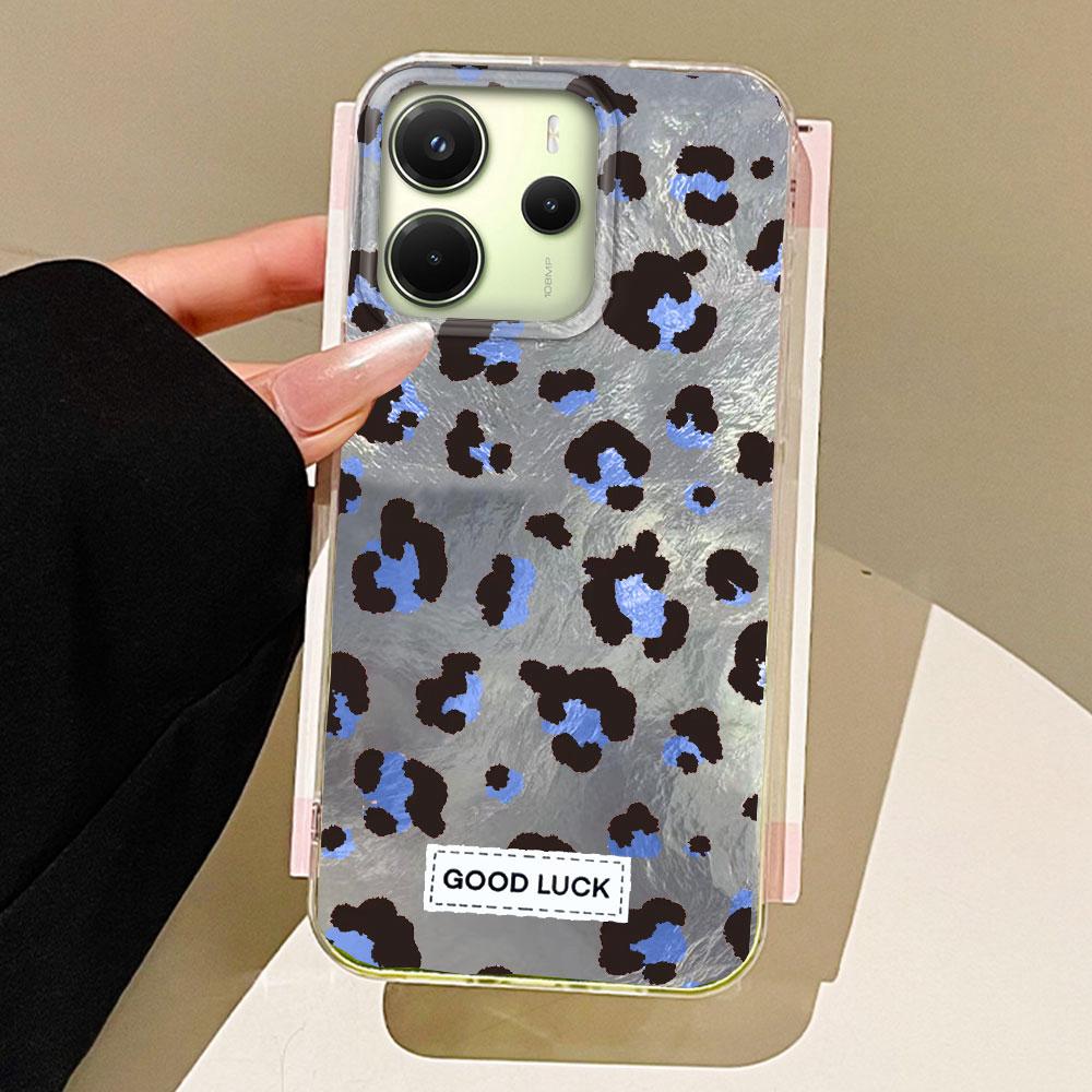 Retro Black Leopard Women Girl Phone Case for Xiaomi Redmi Note 14 13 12 11 11S 10 10S 8 9 Pro 15C 9C 13C 14C A3 A3X 9C A1 Cover