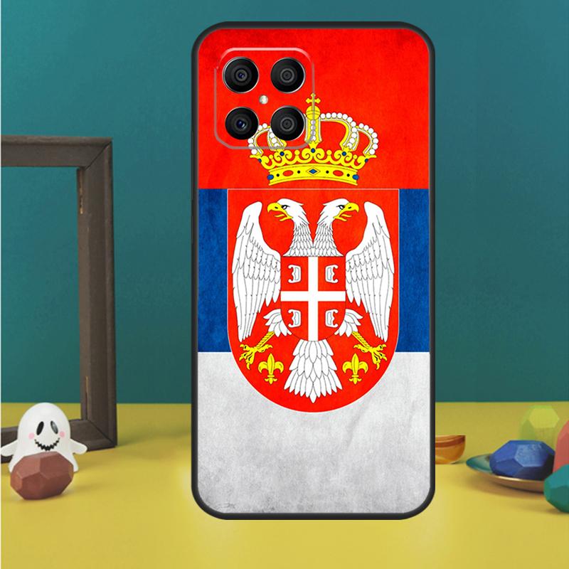 Serbia Flag For Huawei P50 Pro P40 P30 P20 Lite Nova 9 5T P Smart 2021 Case For Honor X8 X7 X9 50