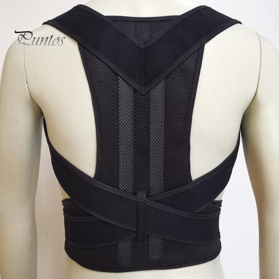 Belt Posture Lumbar Back Corrector Support Strap Shoulder Brace Neck Stretcher Trainer Hook And Loop Prevent Hunchback Multiple Straps Breathable
