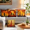African Style Art Pillowcase Printed Polyester 40/45/50Cm Throw Pillowcover Decorative Sofa Cushion Pillowslip Home Decor