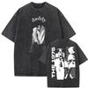 2026 Hot Sale Washed Vintage The 1975 about You Print T-shirt Being Funny in A Foreign Language Album Tshirt Men Women Hip Hop Casual T Shirt