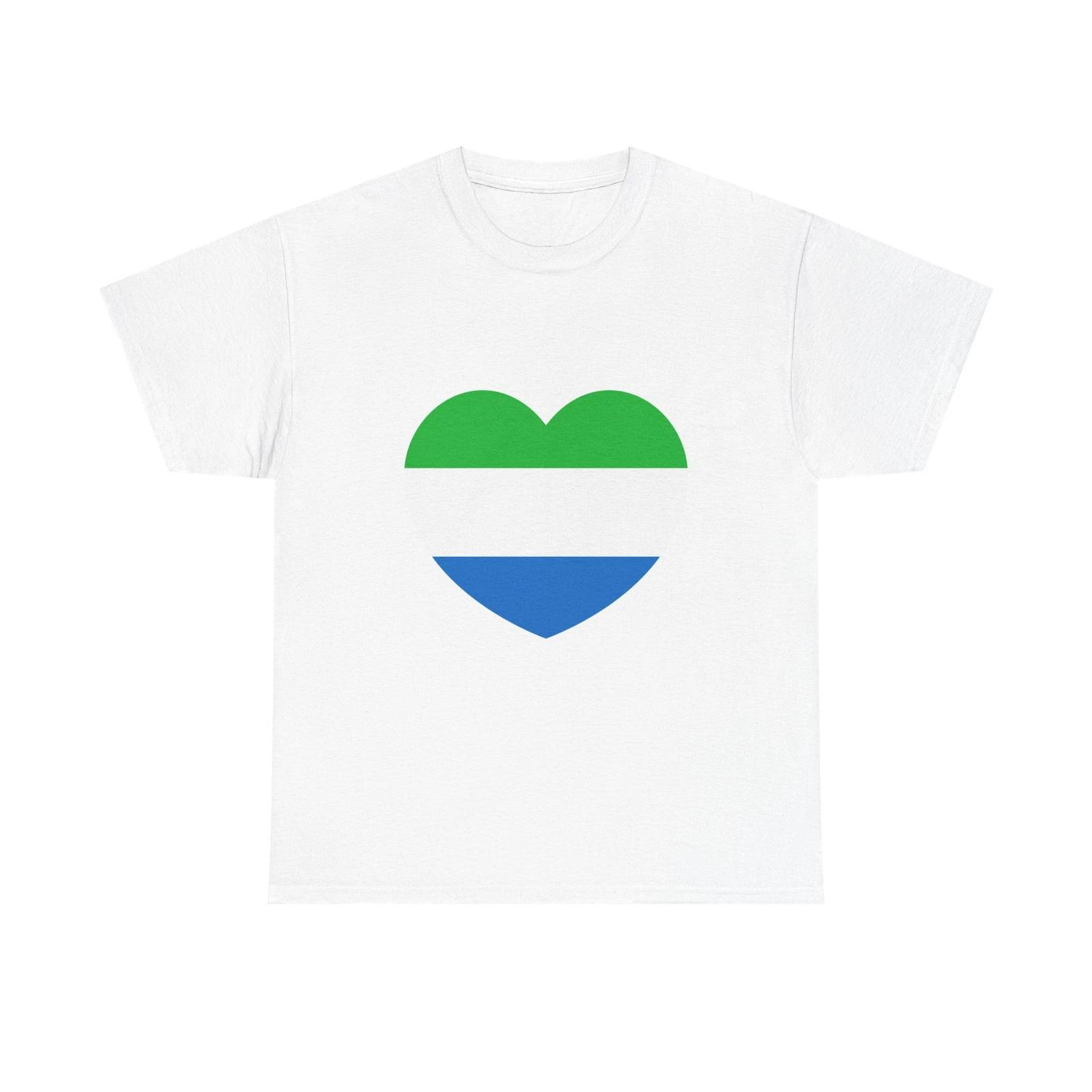 Heart Flag of Sierra Leone - T shirt S