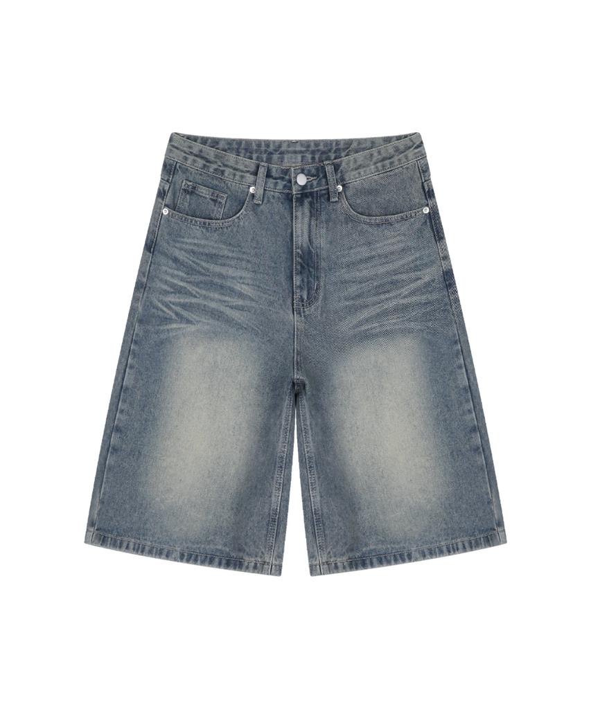 RANDOMOFF Btb : Wave Washing Bermuda Shorts [Blue Core]