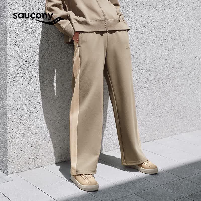 SAUCONY Women s Loose Fit Wide-Leg Drawstring Pants M