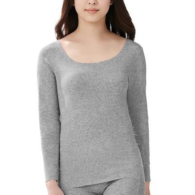 Gunze Kirei Labo Cotton Blend Completely Organic Cotton Heather Size L Innerwear, Seamless, Blend, KB2046N, Women's, Gray,