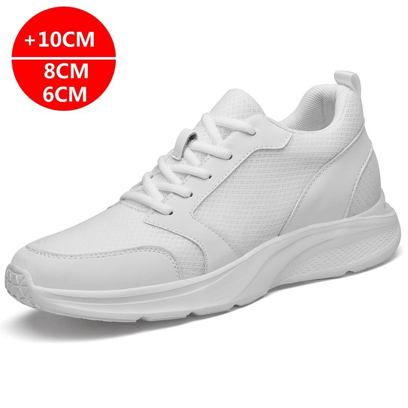 Mesh Elevator Schuhe Herren Sneaker 2025 Sommer Casual Sport Versteckte 4cm 6cm 8cm Höhe Erhöhende Schuhe Größerer Männlicher Lift Großer Mann