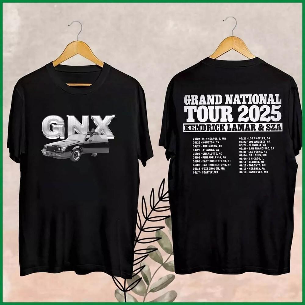 Kendrick Lamar Tour 2025 Fan Shirt, Kendrick Lamar GNX T-Shirt S-4XL Unisex T-Shirt