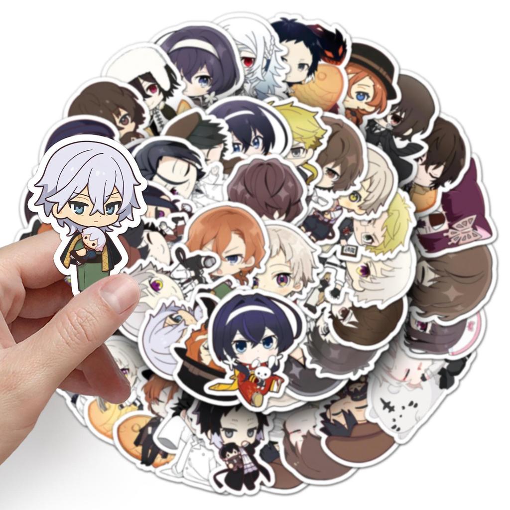 51pcs Chibi Bungo Stray Dogs Anime Waterproof Stickers for Phone Cases and Journals