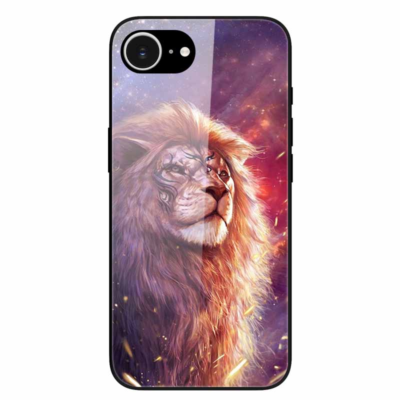 For iPhone 16E 2025 Case Black Bumper Tempered Glass Hard Phone Cases for iPhone16e 16e Back Cover for iPhoneSE SE 2025 Cool New