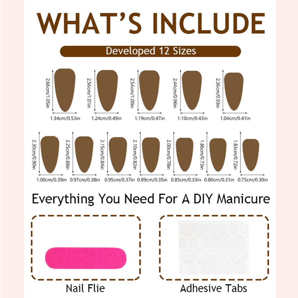 24x Black French Tip Full Cover False Nail Simple Press On Nail Short Almond Stick On Nail Acrylic Nail for Daily