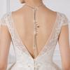 Rhinestone Pearl Back Chain Necklace Long Drop Backless Dress Jewelry For Women Wedding Party Accessories