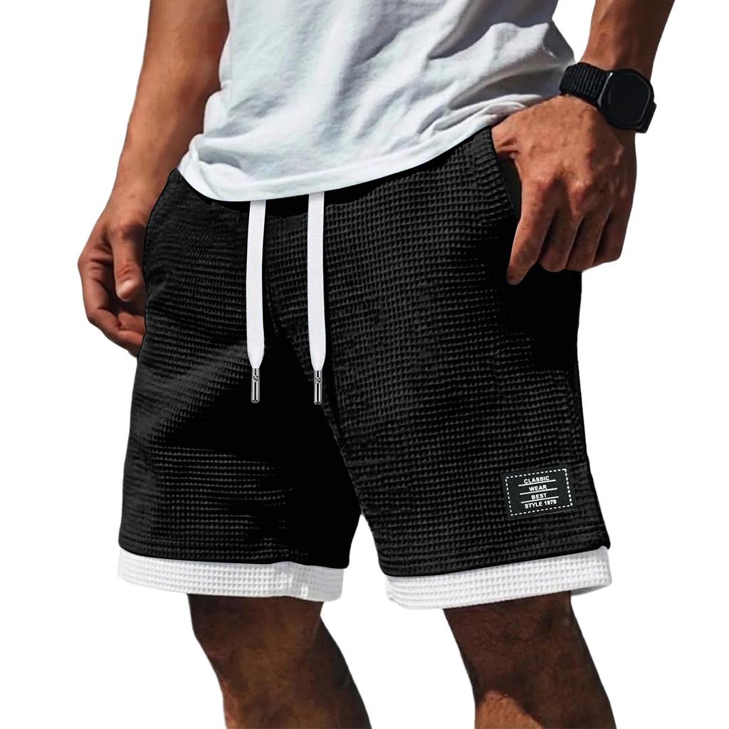 Pantaloncini Casual da Uomo con Coulisse Tessuta