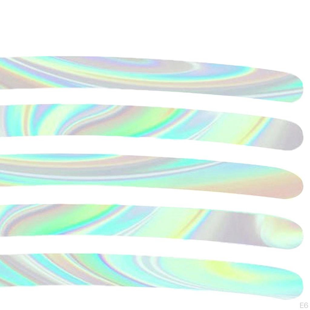 Car Wheel Hub Reflective Sticker, Luminous Stripe Anti Collision Tire Rim Sticker for