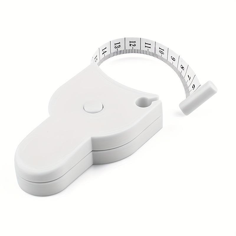 1pcs Portable Fitness Telescopic Health Tape Measure With Handle Torch Y-shaped PU Leather Ruler Measuring Waist Tape Measure