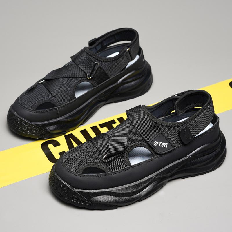 Men's 2023 Summer Non-Slip Hollow Thick-Soled Beach and Sports Sandals