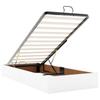 Ottoman Bed Without Mattress White 90x200 Cm Faux Leather