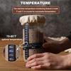 Sourdough Starter Glass 680ml, Glass Sour Dough Starter Kit with Daddles Liner Tape, Thermometer, Lid, Silicone Spatula, Reusable Sourdough Bread