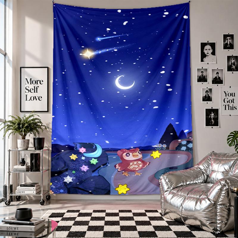 Wall TapestryAnimal Crossing Art Hanging Cloth Decorative Background Cover for Room Decoration
