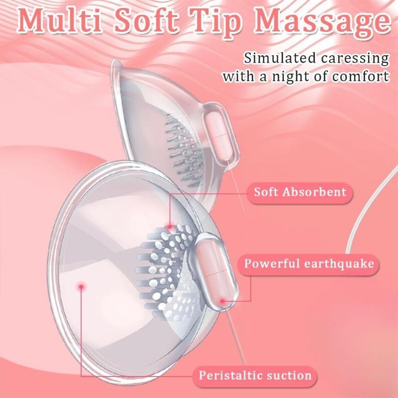 Vibrating Nipple Sucker Rotating Breast Stimulation Pump Famale Masturbador Strong Sucking Stimulator Massager Women Sex Toys