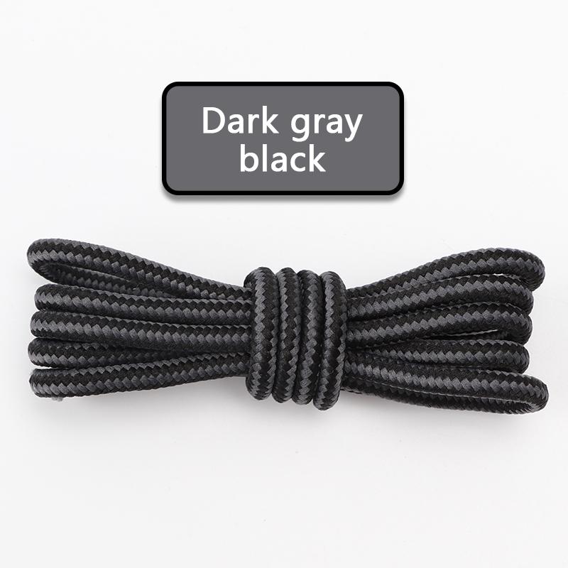 1Pair Boots Round Shoelaces Striped Double Color Shoe Laces Outdoor Hiking Leisure Shoe Lace Sneakers Casual Shoelace Accesories