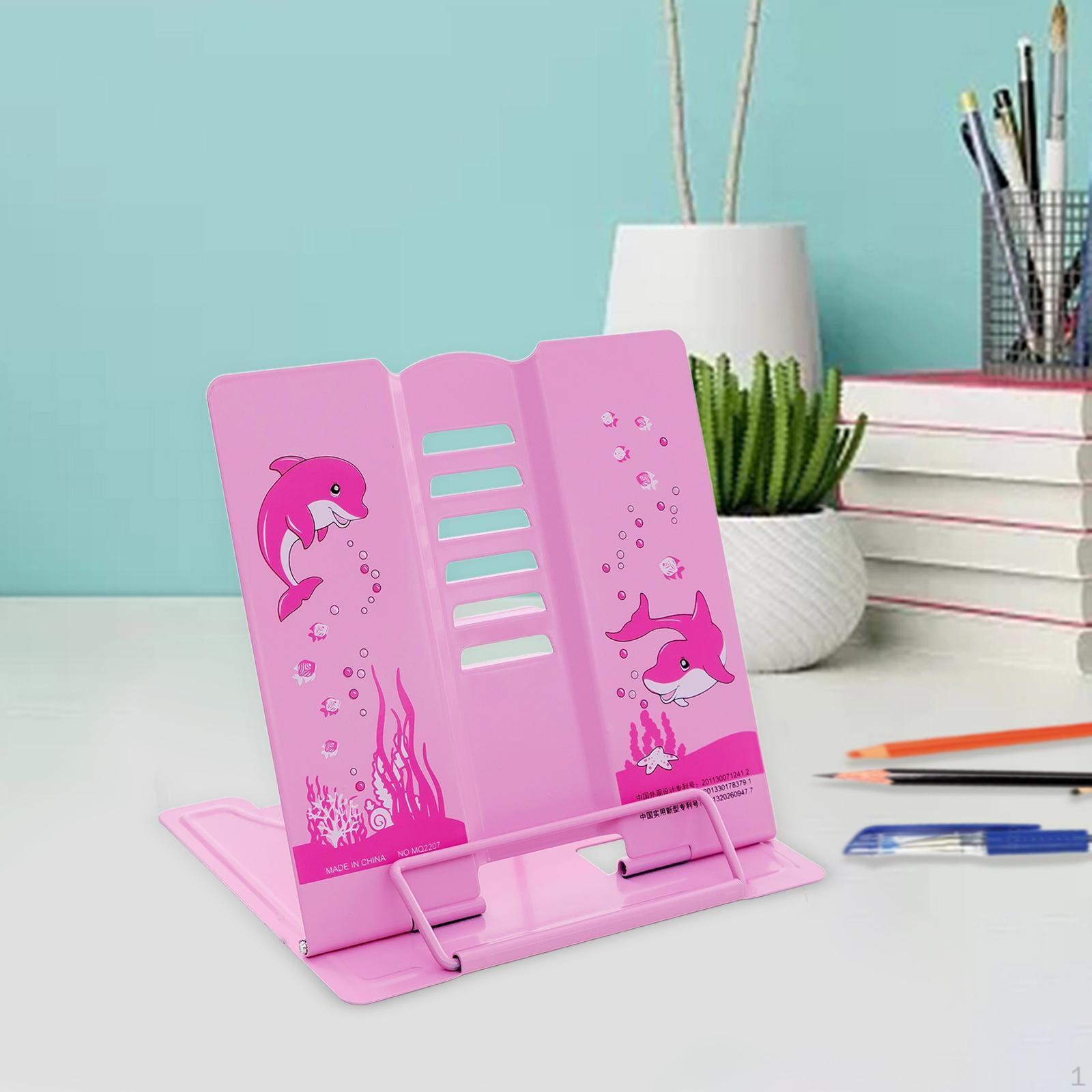 

Підставка для книг Декор Рецепти Документ Настільна стійка для рецептів Офіс додому рожевий