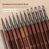 Nail Art Pen Set: Sandalwood Rod, Triangular, Round, Flat Head, Phototherapy, Line, Gradient, Lace Pen for Flower Painting