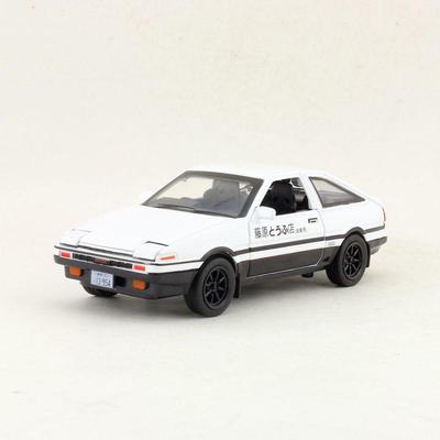 Initial D 1:32 Sound And Light Simulation Car Model AE86 Alloy Car Model Return Force Toy