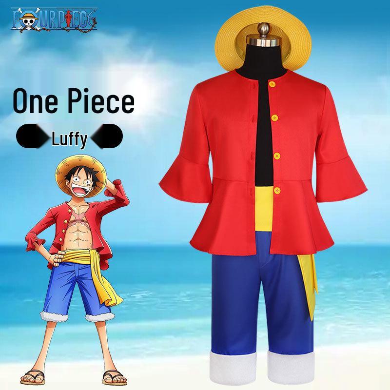 Two Years Later Luffy Costume for Kids - One Piece Cosplay Outfit