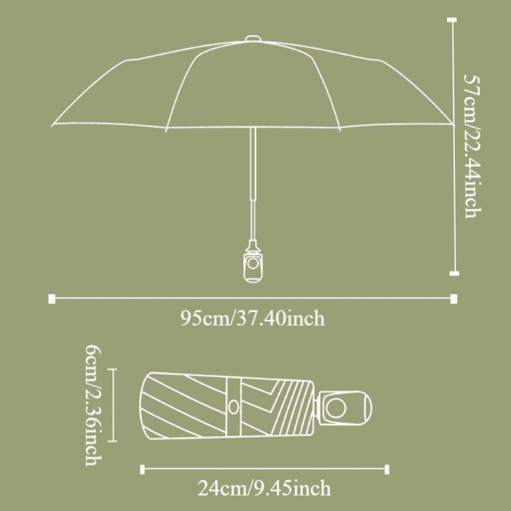 Eight Bone Fully Automatic Sun Umbrella UV Protection Dual-use Folding Umbrella  Men