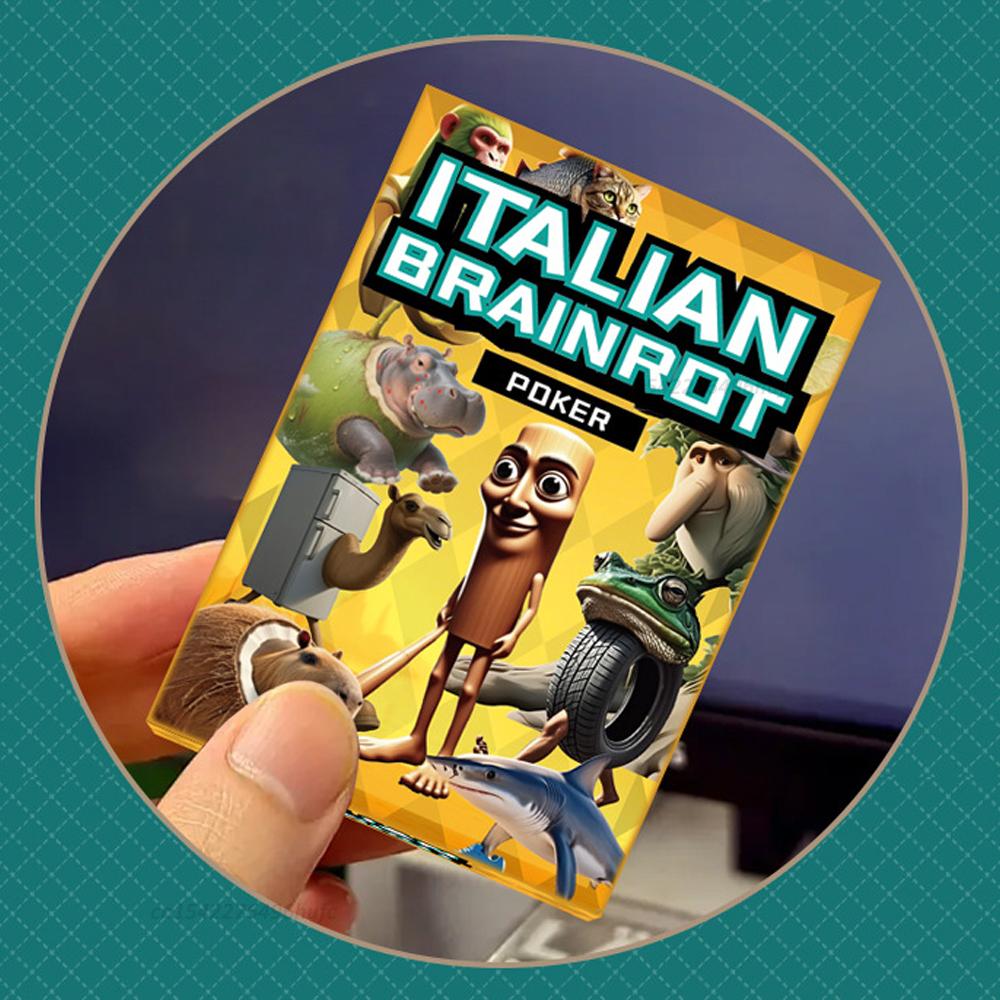 54 ШТ. Гральні Карти Італійська Brainrot Tralalero Tralala Картка для Гри Сімейні Збори Настільна Гра Дозвілля та Розваги Іграшки