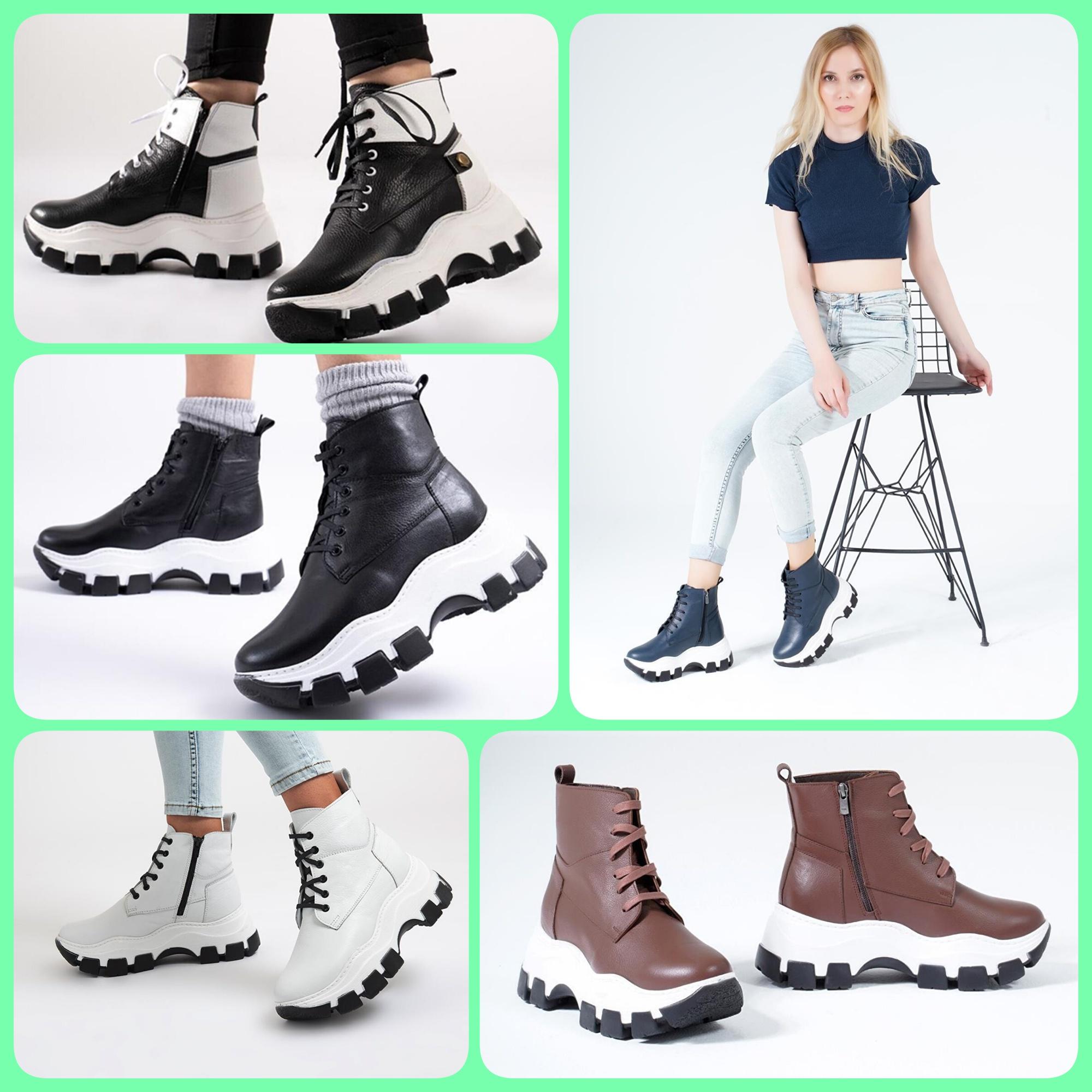 

Женские сапоги из натуральной кожи