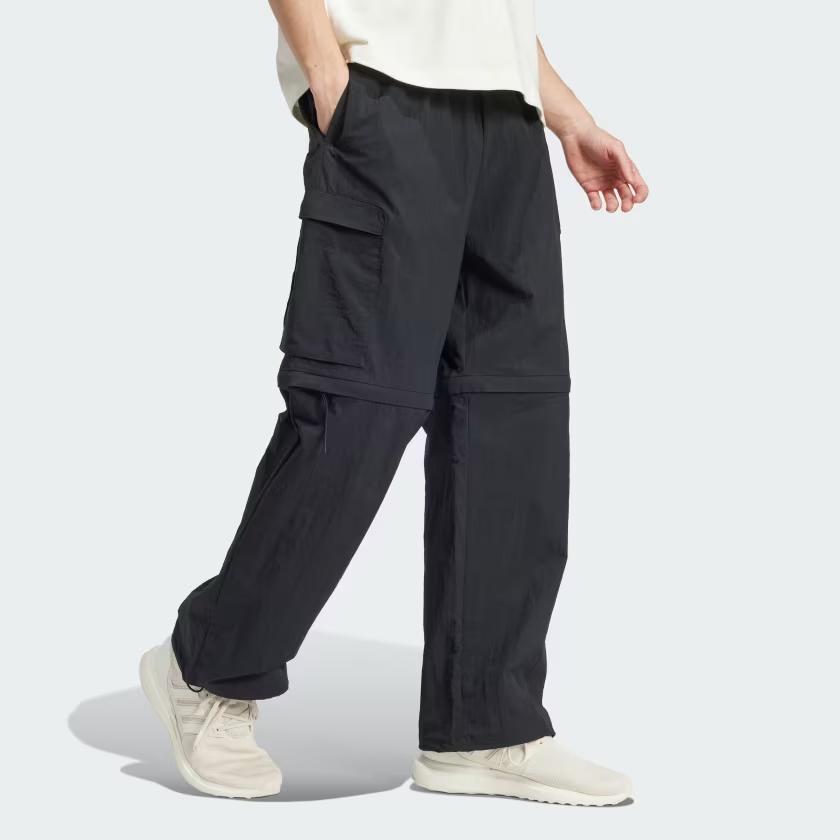 Adidas City Escape Premium Zip-Off Cargo Kalhoty Černé Pánské Streetwear IV7425