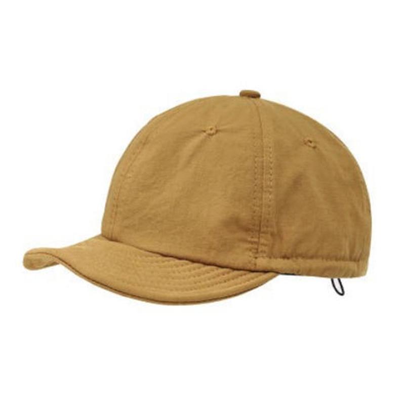 

Solid Color Short-Brim Baseball Cap for Men and Women, Sun Protection Hat, Summer Japanese-Style Soft-Brim Soft-Top Duckbill Cap Adjustable жёлтый