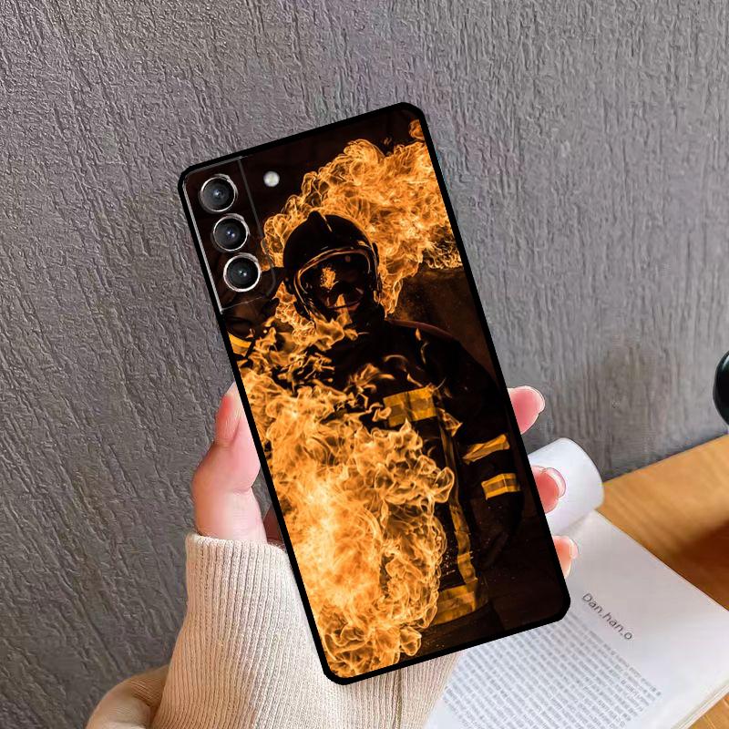 

Firefighter Fireman Heroes Phone Case For Samsung Galaxy S26 S25 S20 S21 S22 S23 S24 Ultra S10 Plus S24 FE S25 FE Cover Galaxy S22Ultra