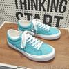 Men Canvas Shoes Fashionable Wear Resistant Vulcanized Comfortable Versatile Basic Lace Up Casual Sneakers for Men