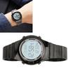Men Multifunctional Electronic Watch Water Resistant Outdoor Sports Watch LED Digital Display Stainless Steel Wrist Watch for Men
