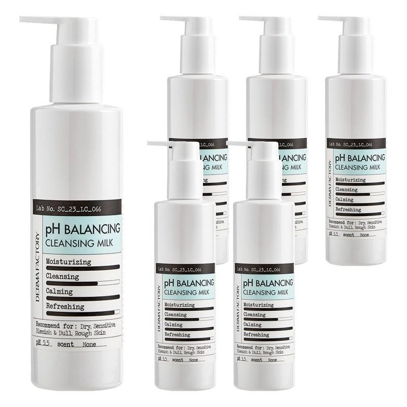 Derma Factory Panthenol pH Balancing Cleansing Milk, 240ml, 6 pcs